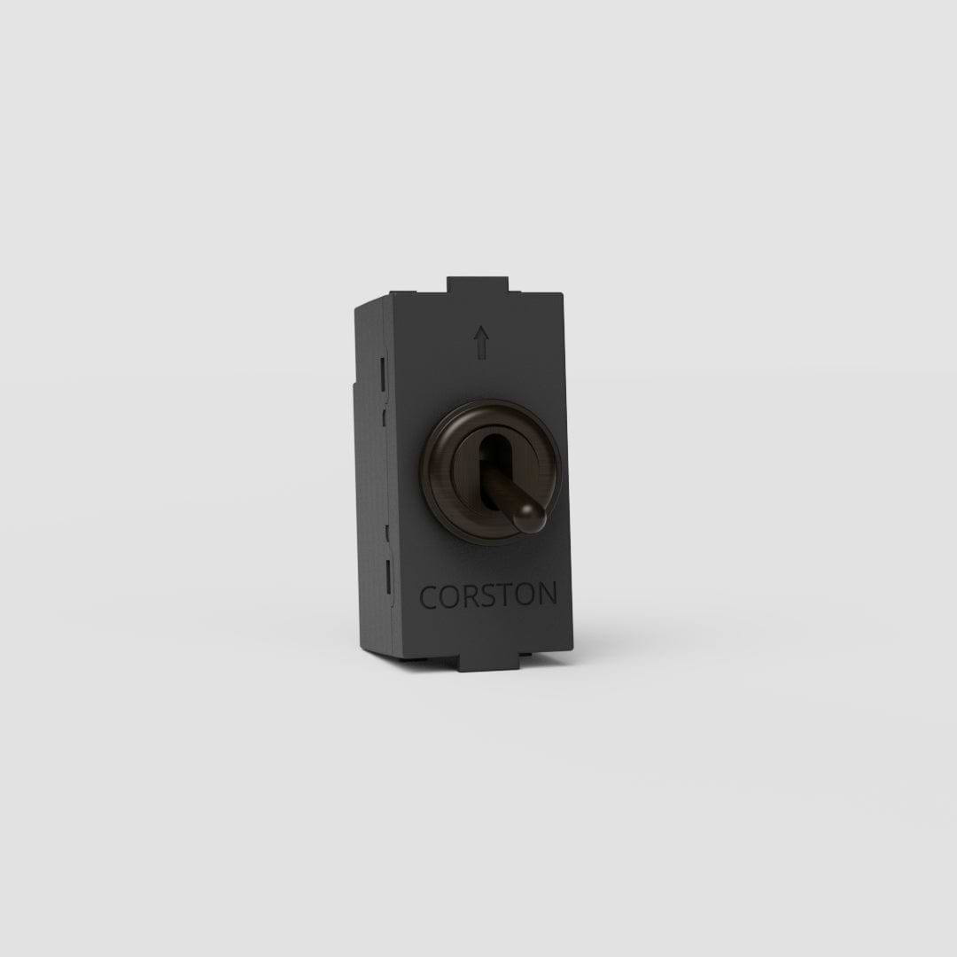Interruptor de palanca intermedio EU en bronce - Accesorio versátil para control de la luz