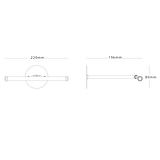 Lámparas para cuadros Taylor 220mm - Níquel pulido