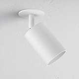 Lámpara de techo pintable Brompton 50mm sobre fondo blanco