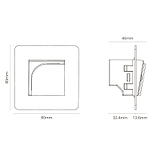 Interruptor simple hotelero para llave tarjeta - Pintable y blanco