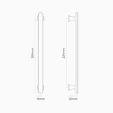 Tirador para muebles Milliner de 224 mm - Bronce