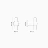 Tirador para muebles Harper pequeño - Níquel pulido