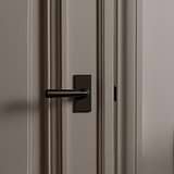 Manilla para puertas Digby con placa corta (con muelle) - Bronce