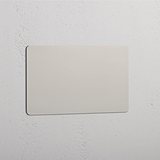 Placa ciega doble en níquel pulido - Cobertura decorativa elegante para pared