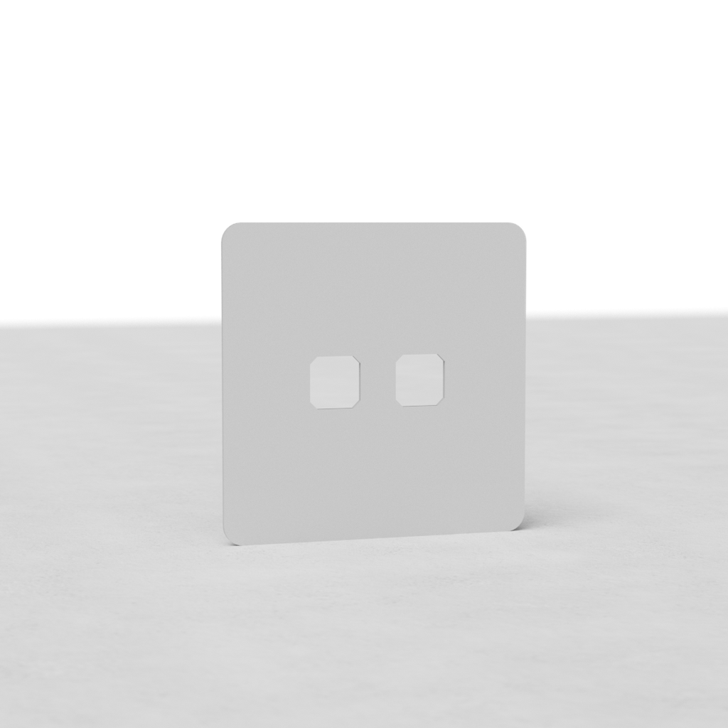 Marco (individual) de interruptor x2 - Pintable