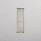 Bank, aplique de pared con vidrio acanalado - Latón antiguo