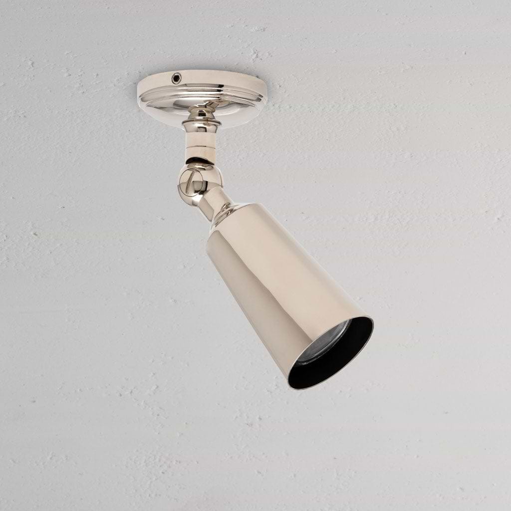 Lámpara de techo individual Baylis pequeña (35 mm) - Níquel pulido