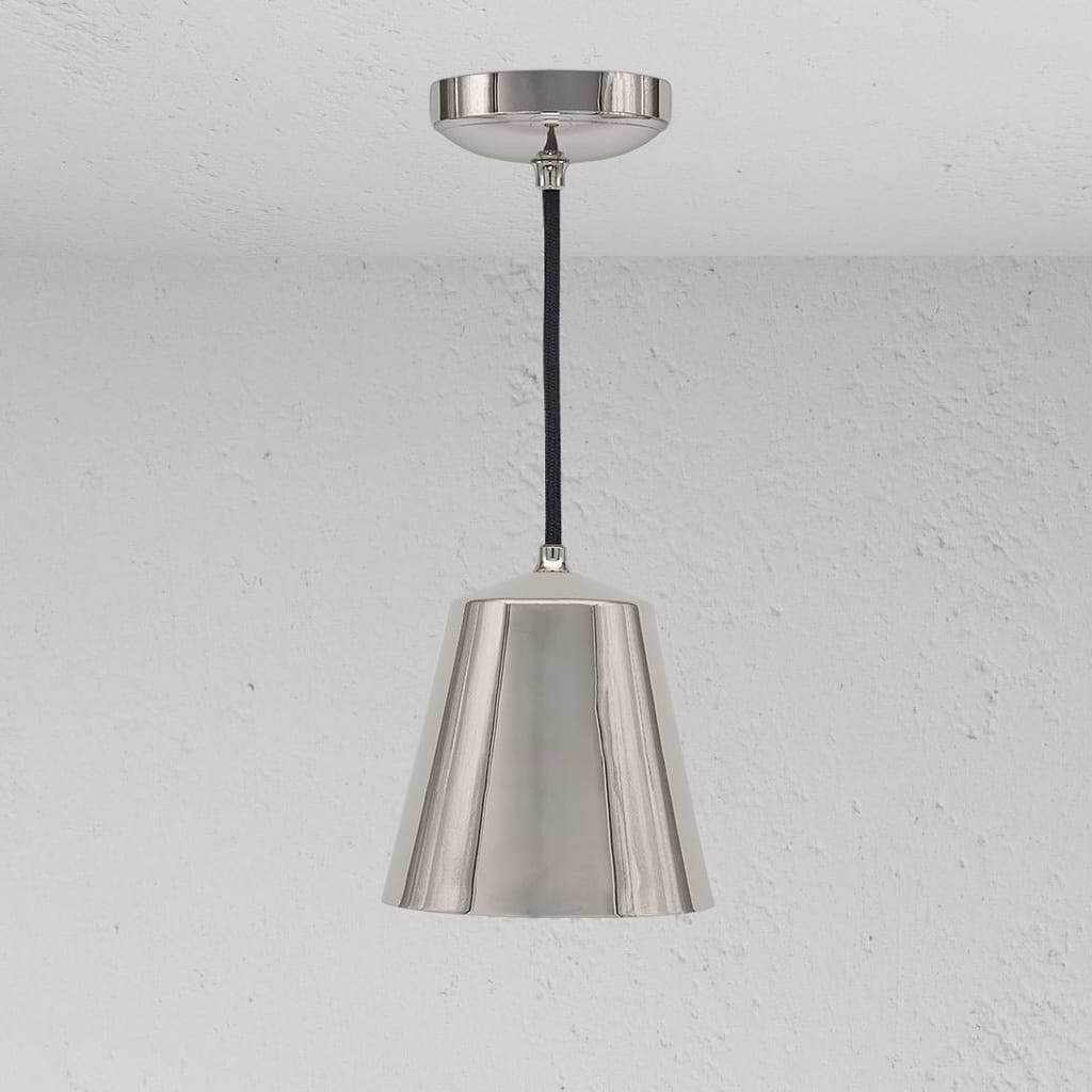Lámpara de techo colgante Richmond mediana - Níquel pulido