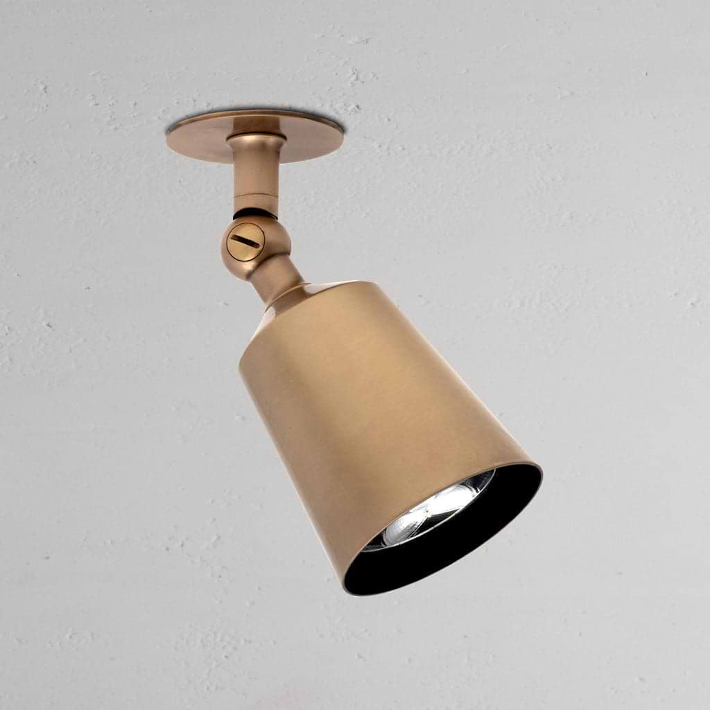 Lámpara de techo individual Perryn de 50 mm - Latón antiguo
