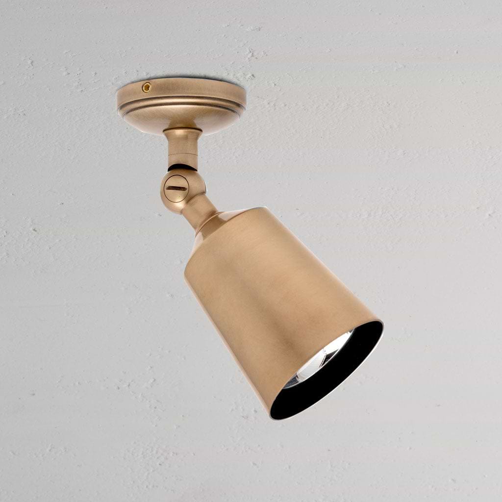 Lámpara de techo individual Baylis de 50 mm - Latón antiguo