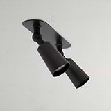 Lámpara de techo doble Perryn pequeña (35 mm) - Bronce