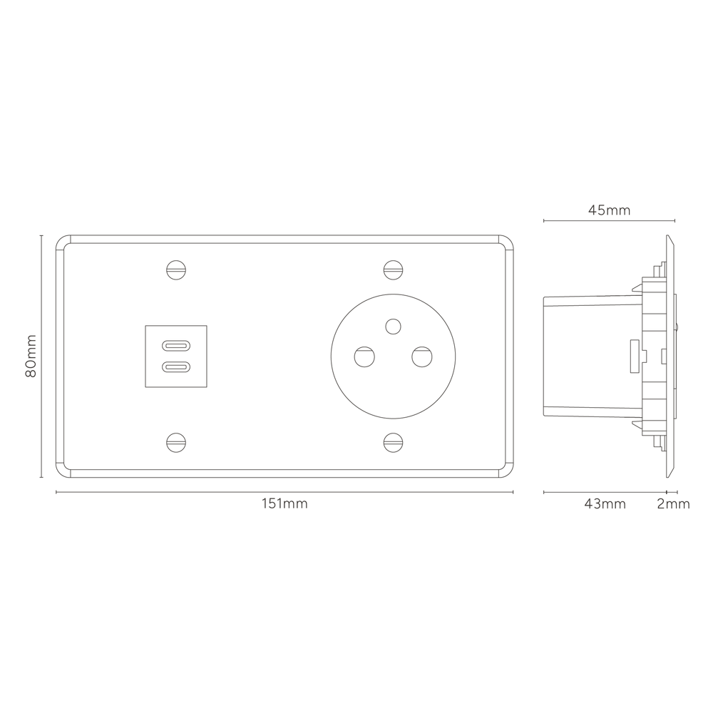 Technische Strichzeichnung