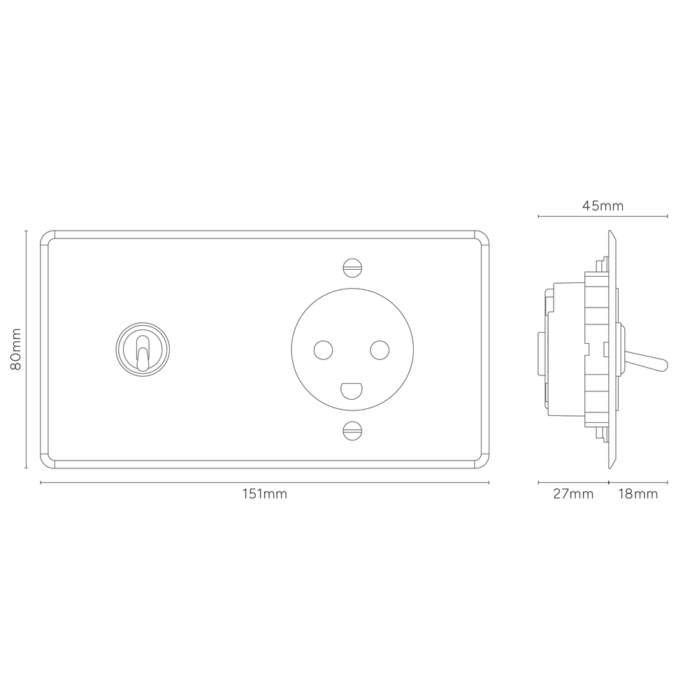 Technische Strichzeichnung