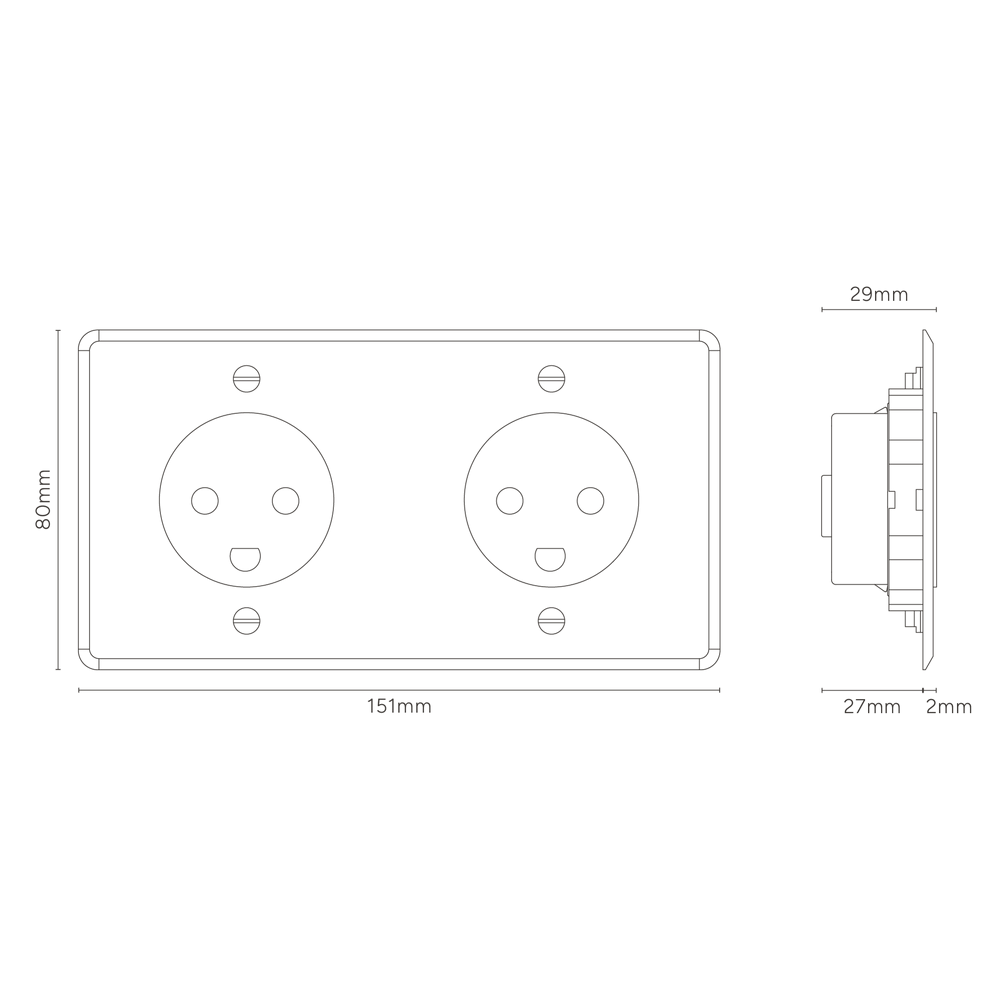 Technische Strichzeichnung