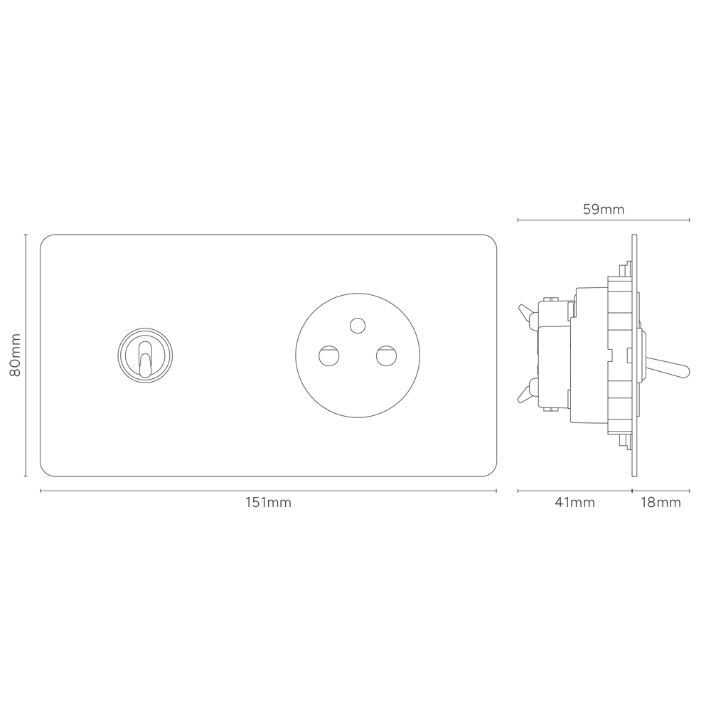 Technische Strichzeichnung