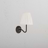 Malvern Petite Applique Murale Blanc Albâtre - Bronze
