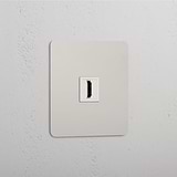 High-Definition Video Accessory: Single HDMI Module in Polished Nickel White