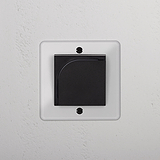 Lecteur de Carte pour Hôtel Simple - Transparent (Insert Noir)
