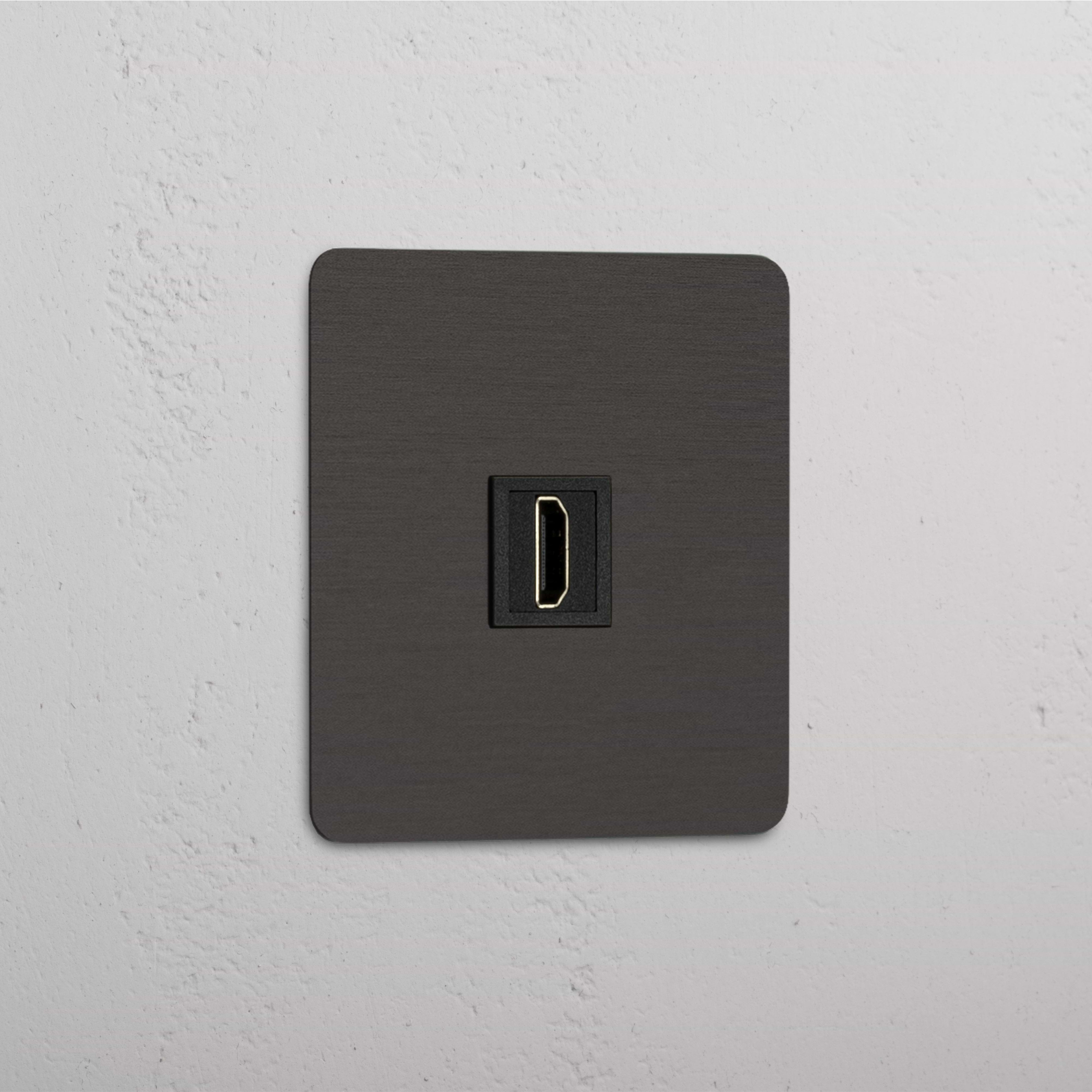 High-Quality Single HDMI Module in Bronze Black - Superior Data Transmission