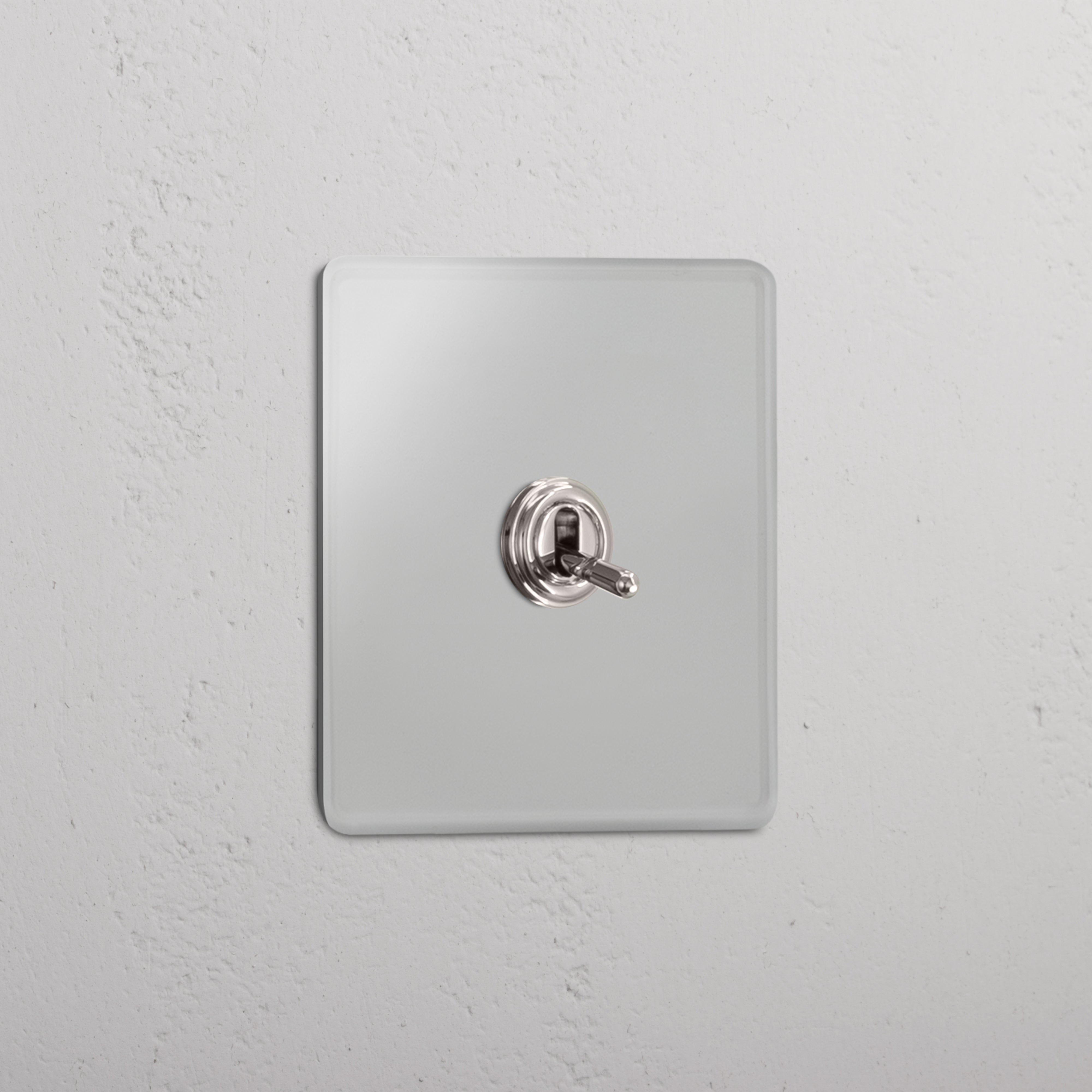 Single Toggle Switch in Clear Polished Nickel - Effective Light Management Tool