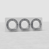Plaque (Triple) Insert Rond - Peignable