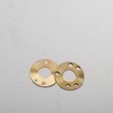 Solid Brass Digby Unsprung Door Handle Mechanism on White Background