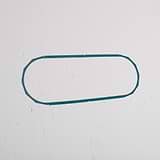 3mm Triple Plaster Trim - Large Triple Outlet Plaster Trim