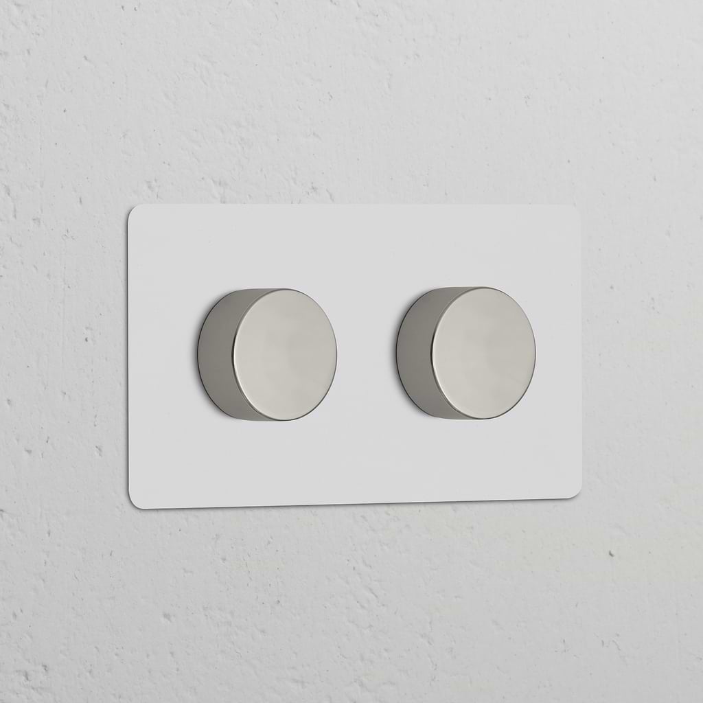 Variateur x2 (Plaque Double) - Nickel Poli Peignable