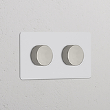 Variateur x2 (Plaque Double) - Nickel Poli Peignable