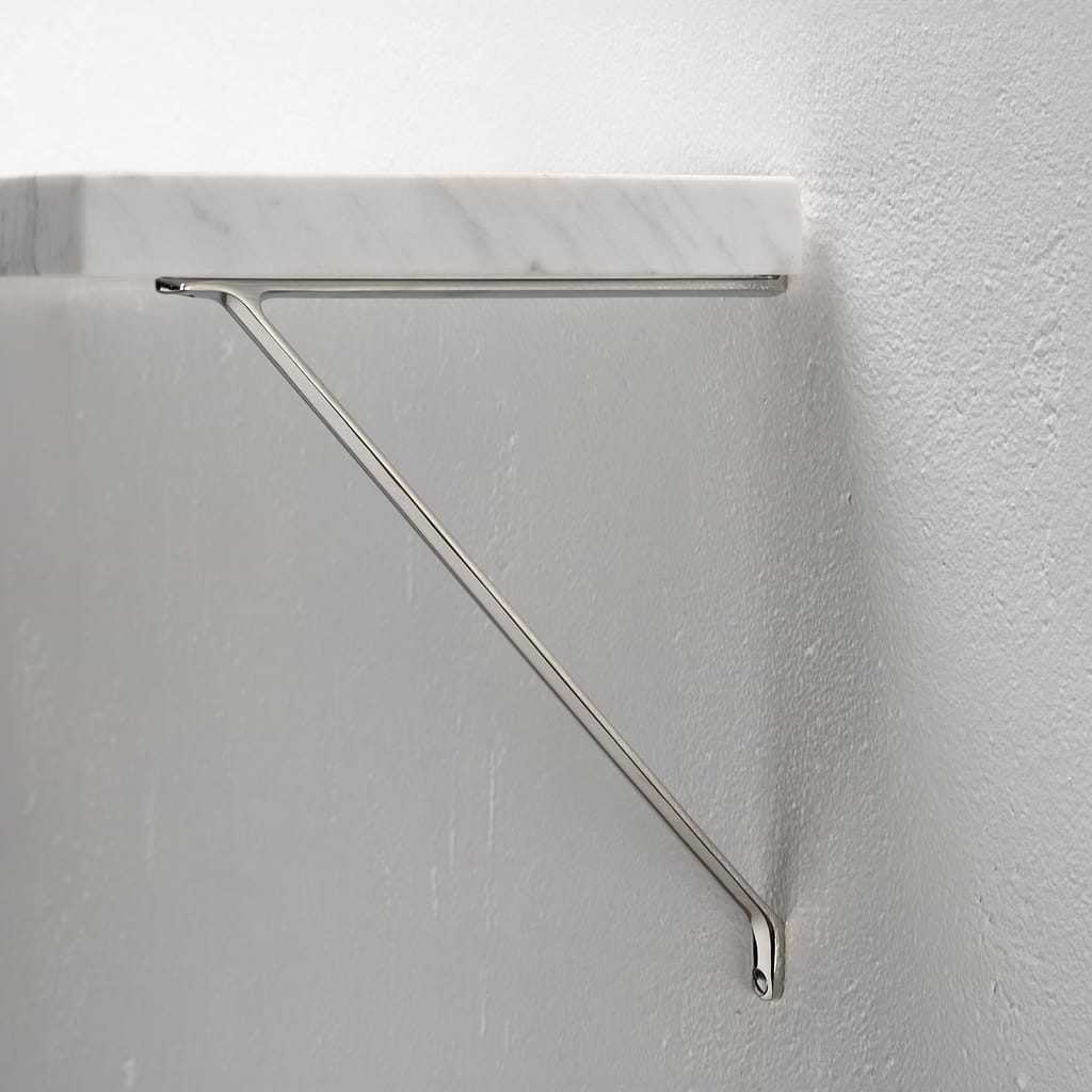 Brixton Support d'étagère 200mm - Nickel Poli