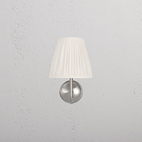 Petite applique Malvern en Blanc Albâtre de face