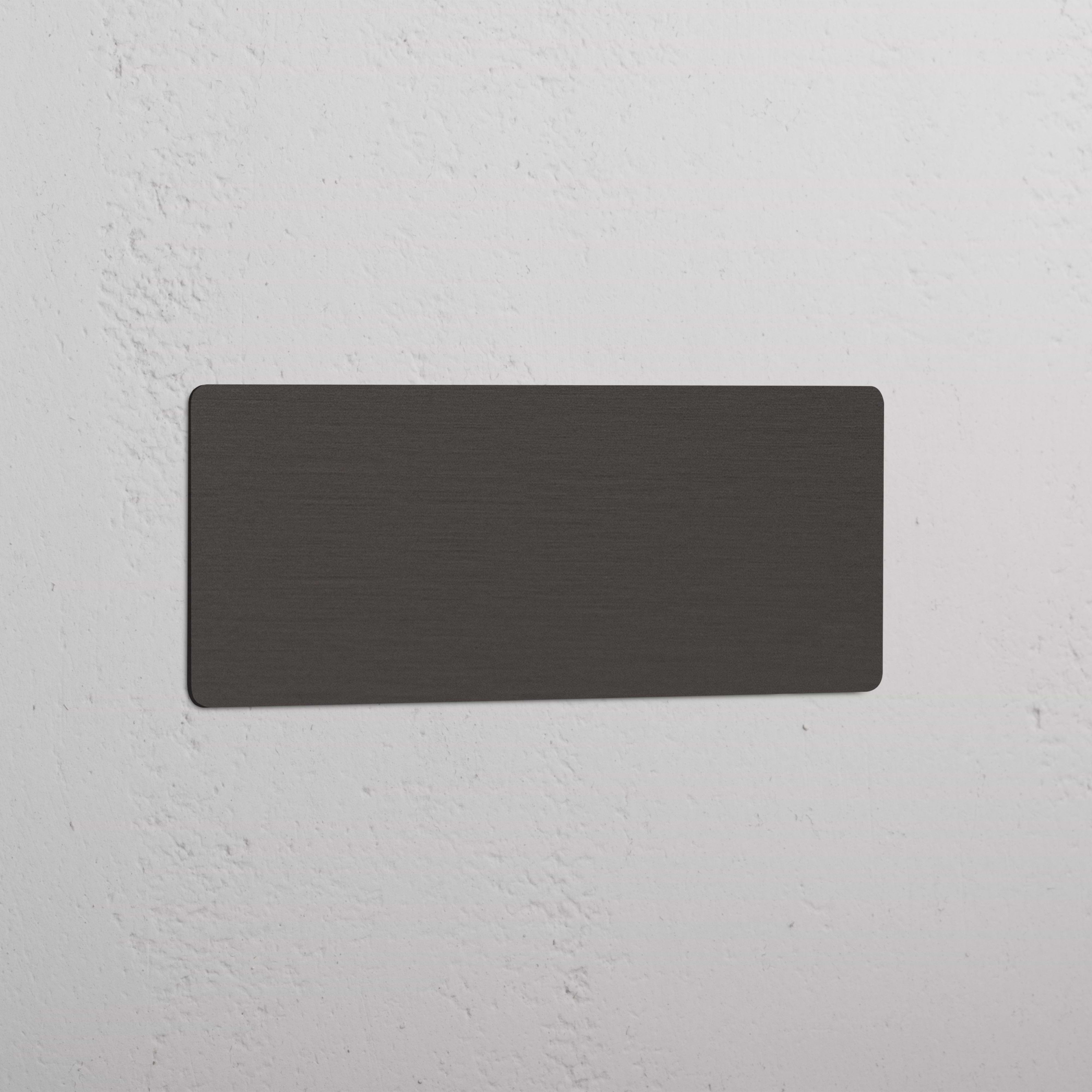 Aesthetically Pleasing Bronze Triple Blank Plate - Refined Interior Detail