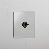 Central Single Toggle Switch in Clear Bronze - Efficient Light Control System