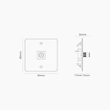Module TV Simple - Blanc Transparent
