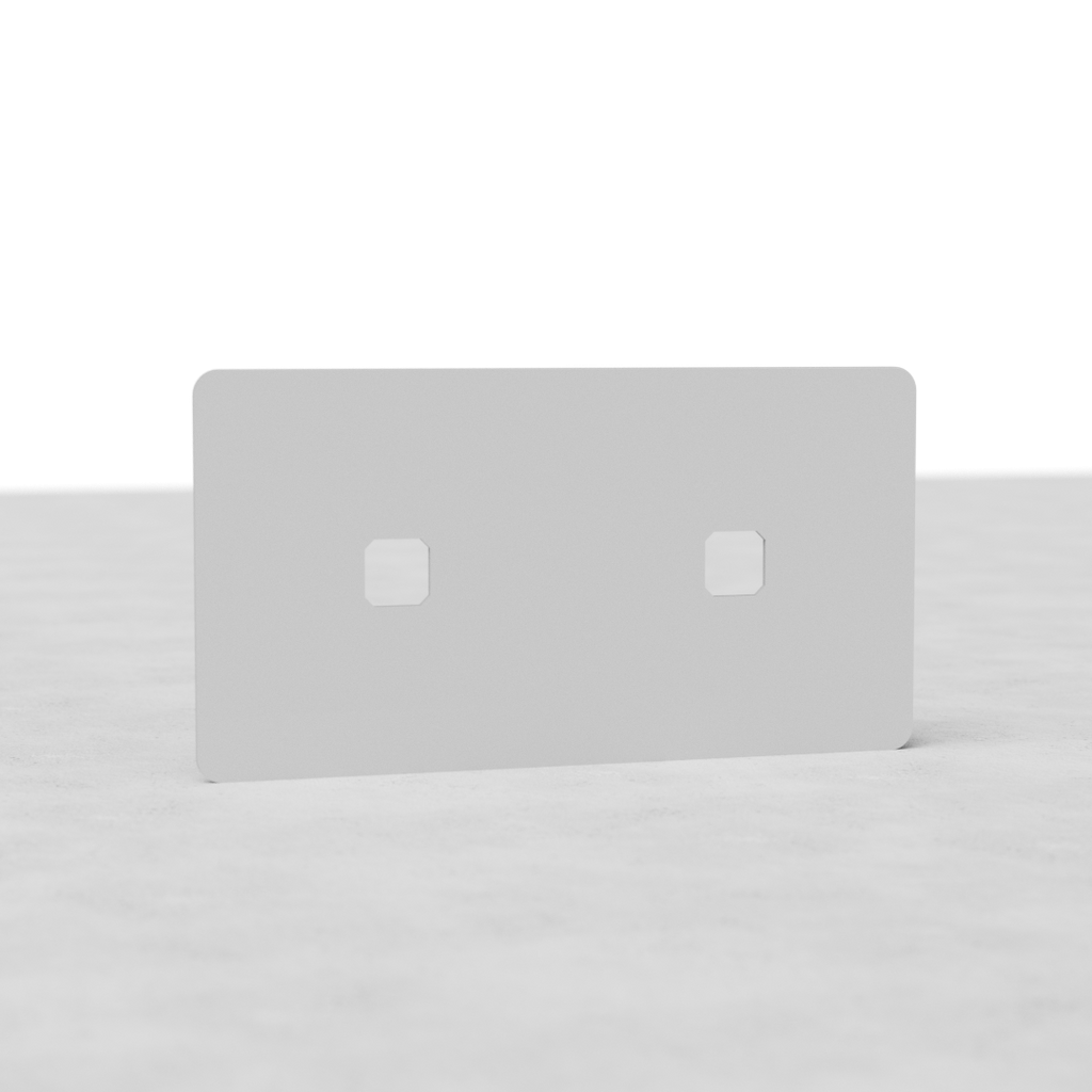 Plaque (Double) Insert Interrupteur x2 - Peignable