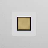 Permutateur Carré (Plaque Simple) - Laiton Ancien Peignable Insert Noir