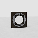Plaque (Simple) Insert Rond - Bronze