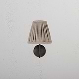 Petite applique Malvern en Beige Naturel de face