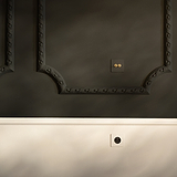 Prise de Courant Ronde Française/Belge Type E (Plaque Simple) - Peignable Insert Noir
