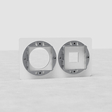 Plaque (Double) Insert Keystone x1 & Insert Rond x1 - Transparent (Noir)