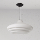 Brookfield Suspension Grand Format en Verre Opalin - Bronze