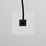 Sortie de Câble (Plaque Simple) - Peignable Noir