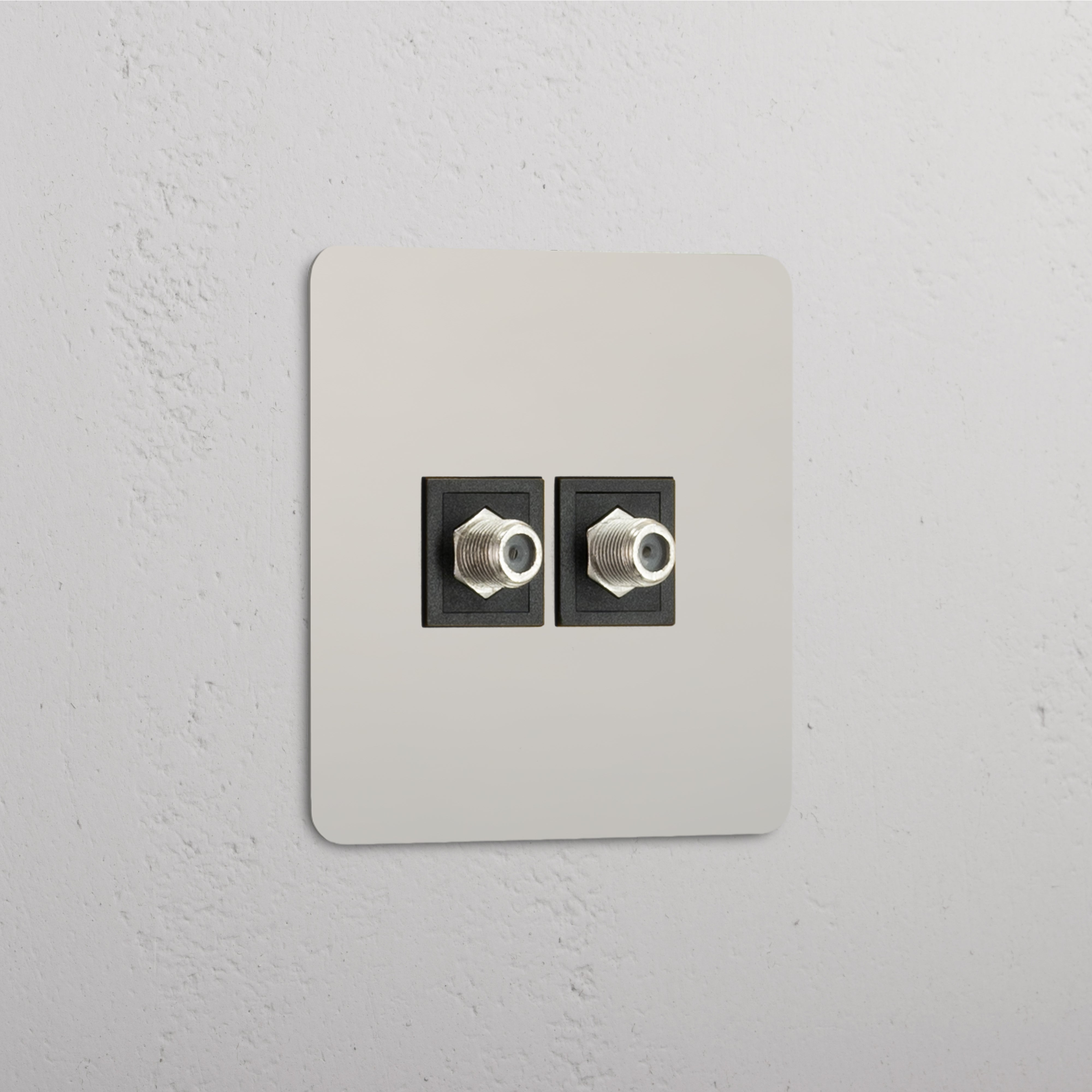 Dual Satellite Signal Accessory: Polished Nickel Black Single 2x Satellite Module