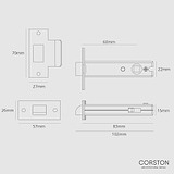 Loquet Robuste 60mm - Laiton Ancien