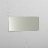 High Coverage Decorative Wall Cover: Polished Nickel Triple Blank Plate