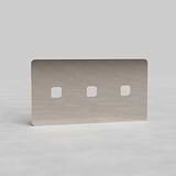 Double 3-Outlet Switch Plate in Polished Nickel EU - Advanced Light Control Accessory