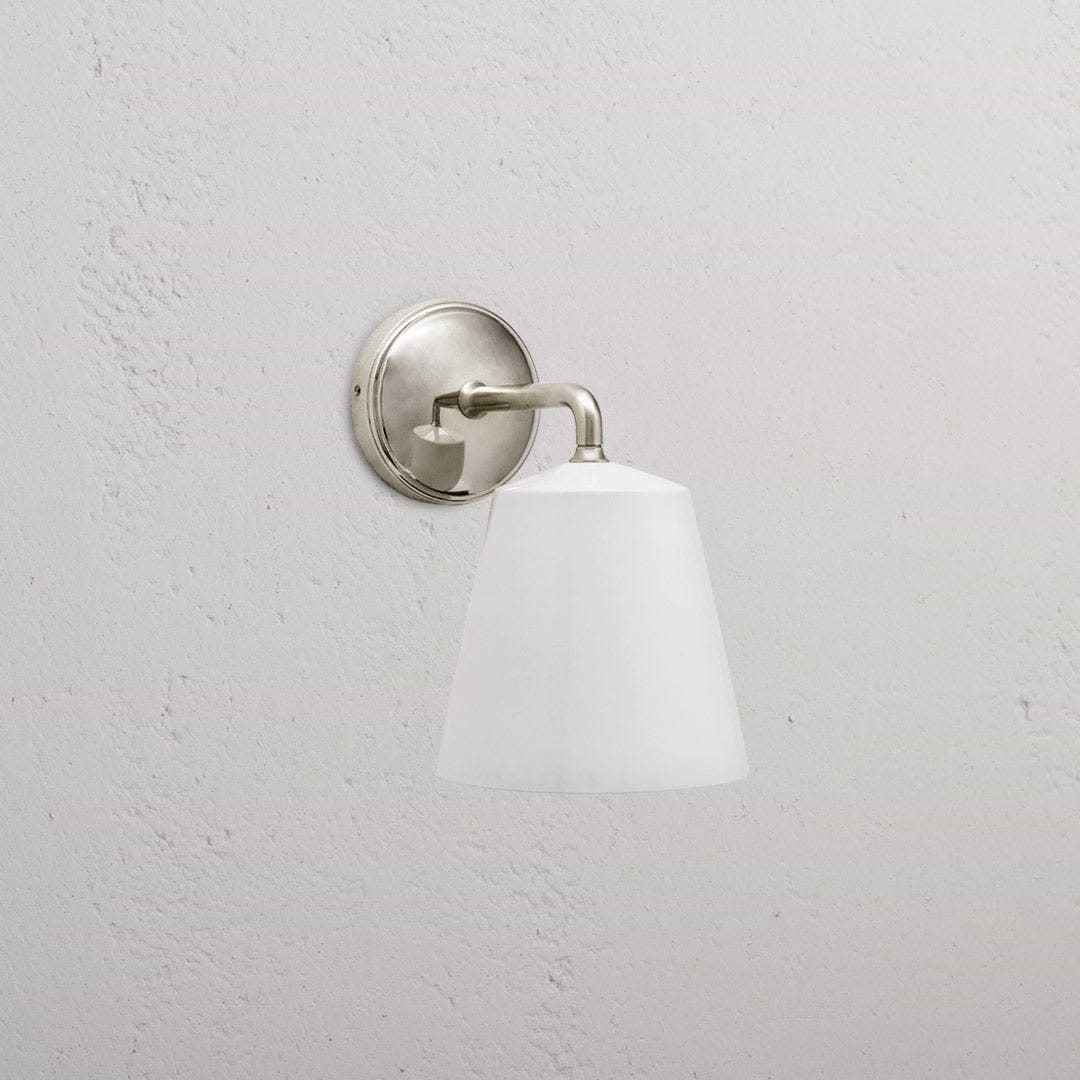 Richmond Medium Wall Light Fine Porcelain - Polished Nickel