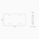 Plaque Obturatrice Double - Transparent (Insert Blanc)