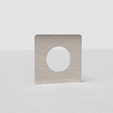 Plaque (Simple) Insert Rond - Nickel Poli