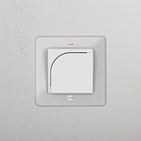Lecteur de Carte pour Hôtel Simple - Transparent (Insert Blanc)